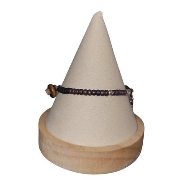 Elegant Silver and Brown Dragonfly Bracelet - Picture 3 of 3